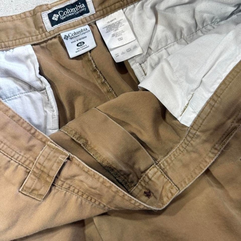 Columbia Cargo Shorts Men's 40 Tan Utility Outdoor Hiking Casual - Picture 2 of 6